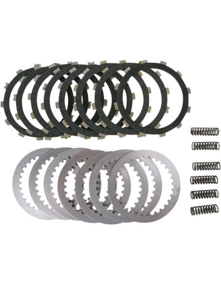 Kit disques d'embrayage garnis + disques lisses + ressorts EBC - DRCF Carbon Fiber - YAMAHA