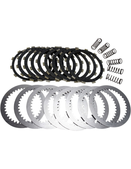 Kit disques d'embrayage garnis + disques lisses + ressorts EBC - DRCF Carbon Fiber - ARCTIC CAT - SUZUKI
