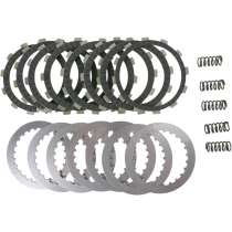 Kit disques d'embrayage garnis + disques lisses + ressorts EBC - DRCF Carbon Fiber - HONDA