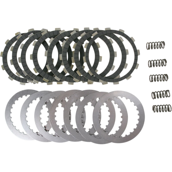 Kit disques d'embrayage garnis + disques lisses + ressorts EBC - DRCF Carbon Fiber - HONDA