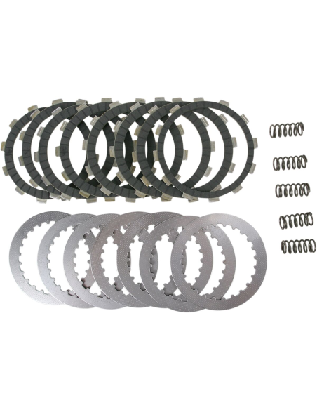 Kit disques d'embrayage garnis + disques lisses + ressorts EBC - DRCF Carbon Fiber - HONDA