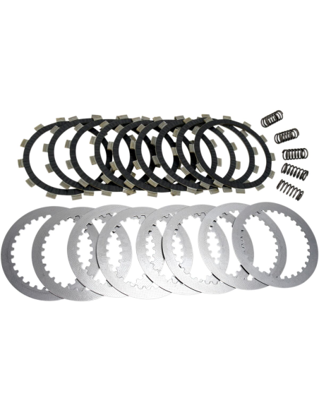Kit disques d'embrayage garnis + disques lisses + ressorts EBC - DRCF Carbon Fiber - YAMAHA