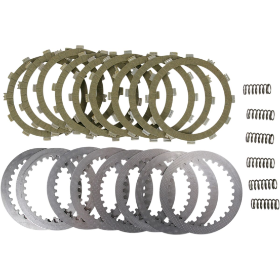 Kit disques d'embrayage garnis + disques lisses + ressorts EBC - SRK Aramid Fiber - YAMAHA