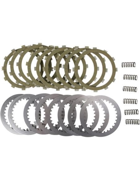 Kit disques d'embrayage garnis + disques lisses + ressorts EBC - SRK Aramid Fiber - YAMAHA