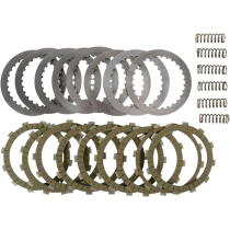 Kit disques d'embrayage garnis + disques lisses + ressorts EBC - SRK Aramid Fiber - SUZUKI