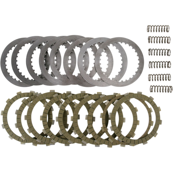 Kit disques d'embrayage garnis + disques lisses + ressorts EBC - SRK Aramid Fiber - SUZUKI