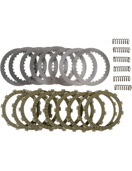 Kit disques d'embrayage garnis + disques lisses + ressorts EBC - SRK Aramid Fiber - SUZUKI