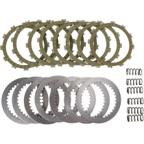 Kit disques d'embrayage garnis + disques lisses + ressorts EBC - SRK Aramid Fiber - KAWASAKI