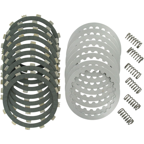 Kit disques d'embrayage garnis + disques lisses + ressorts EBC - DRCF Carbon Fiber - KTM