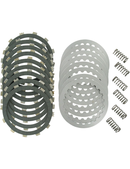 Kit disques d'embrayage garnis + disques lisses + ressorts EBC - DRCF Carbon Fiber - KTM