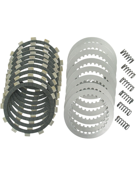 Kit disques d'embrayage garnis + disques lisses + ressorts EBC - DRCF Carbon Fiber - YAMAHA