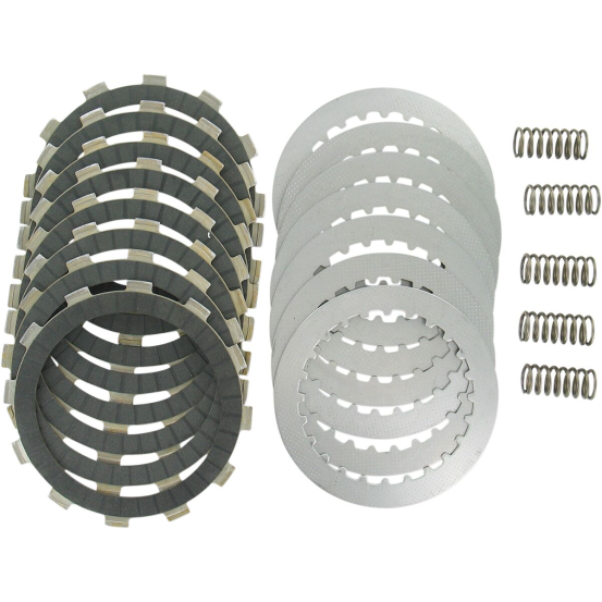 Kit disques d'embrayage garnis + disques lisses + ressorts EBC - DRCF Carbon Fiber - KTM