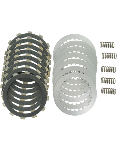 Kit disques d'embrayage garnis + disques lisses + ressorts EBC - DRCF Carbon Fiber - KTM