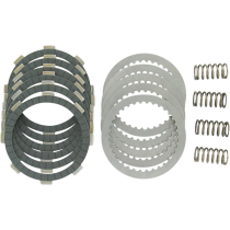 Kit disques d'embrayage garnis + disques lisses + ressorts EBC - DRCF Carbon Fiber - HONDA