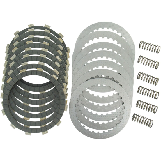 Kit disques d'embrayage garnis + disques lisses + ressorts EBC - DRCF Carbon Fiber - HONDA