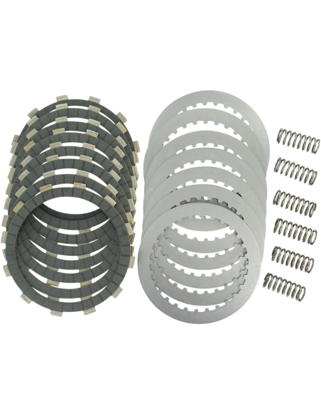 Kit disques d'embrayage garnis + disques lisses + ressorts EBC - DRCF Carbon Fiber - HONDA