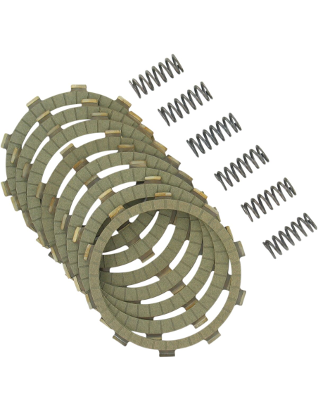 Kit disques d'embrayage garnis + ressorts EBC - SRC Aramid Fiber - HONDA