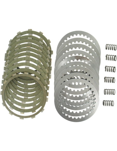 Kit disques d'embrayage garnis + disques lisses + ressorts EBC - SRK Aramid Fiber - KTM