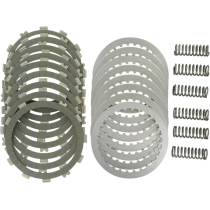 Kit disques d'embrayage garnis + disques lisses + ressorts EBC - SRK Aramid Fiber - SUZUKI