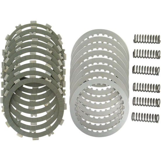 Kit disques d'embrayage garnis + disques lisses + ressorts EBC - SRK Aramid Fiber - SUZUKI