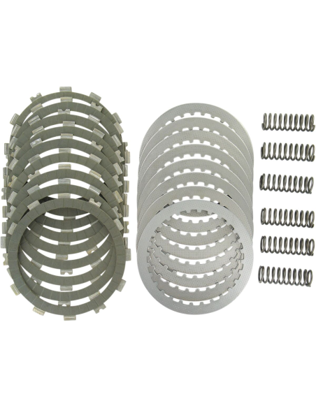 Kit disques d'embrayage garnis + disques lisses + ressorts EBC - SRK Aramid Fiber - SUZUKI