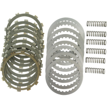 Kit disques d'embrayage garnis + disques lisses + ressorts EBC - SRK Aramid Fiber - SUZUKI