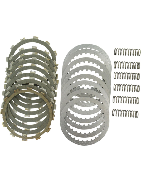 Kit disques d'embrayage garnis + disques lisses + ressorts EBC - SRK Aramid Fiber - SUZUKI