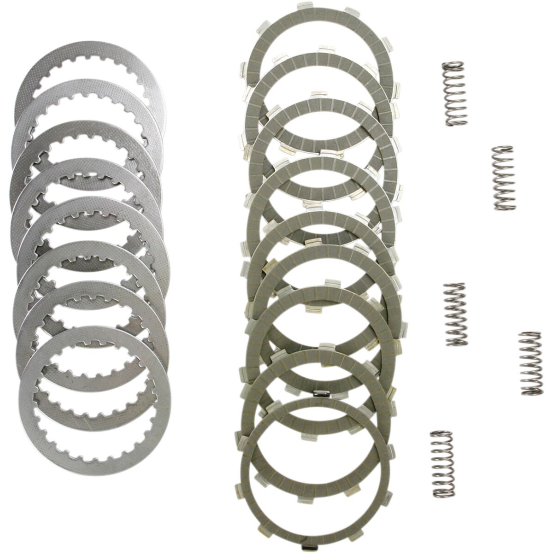 Kit disques d'embrayage garnis + disques lisses + ressorts EBC - SRK Aramid Fiber - SUZUKI