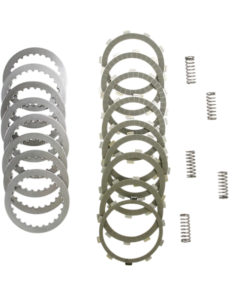 Kit disques d'embrayage garnis + disques lisses + ressorts EBC - SRK Aramid Fiber - SUZUKI