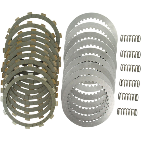 Kit disques d'embrayage garnis + disques lisses + ressorts EBC - SRK Aramid Fiber - APRILIA