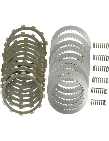 Kit disques d'embrayage garnis + disques lisses + ressorts EBC - SRK Aramid Fiber - APRILIA