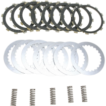 Kit disques d'embrayage garnis + disques lisses + ressorts EBC - DRCF Carbon Fiber - HONDA