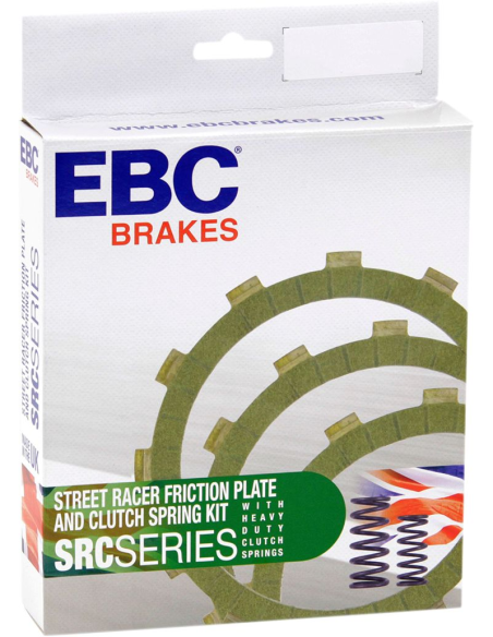 Kit disques d'embrayage garnis + ressorts EBC - SRC Aramid Fiber - HARLEY DAVIDSON