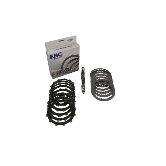 Kit disques d'embrayage garnis + disques lisses + ressorts EBC - DRCF Carbon Fiber - HONDA