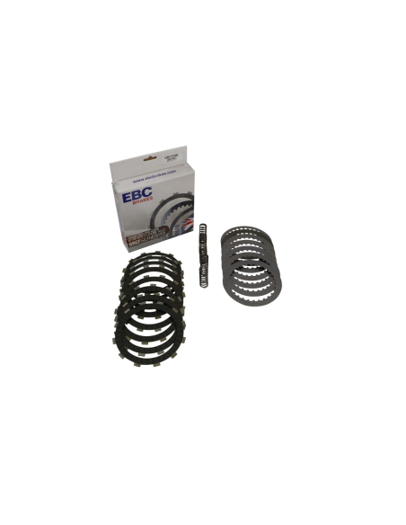 Kit disques d'embrayage garnis + disques lisses + ressorts EBC - DRCF Carbon Fiber - HONDA