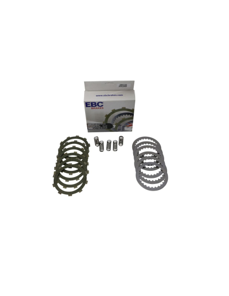 Kit disques d'embrayage garnis + disques lisses + ressorts EBC - SRK Aramid Fiber - HONDA