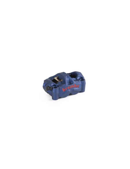 Etrier de frein M50 gauche 4x30 radial BREMBO moulé fonderie - Entraxe 100mm - Bleu logo rouge