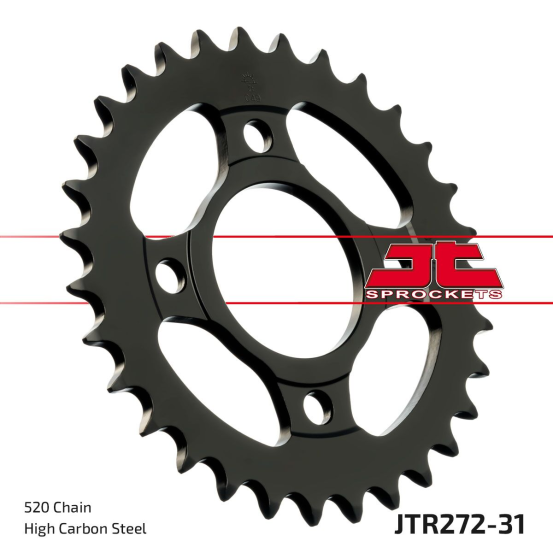 Couronne acier JT - 31 dents - Pas 520 - Réf JTR272.31