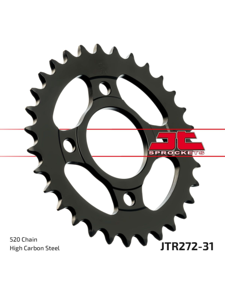 Couronne acier JT - 31 dents - Pas 520 - Réf JTR272.31