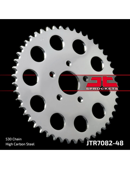 Couronne acier JT - 48 dents - Pas 530 - Réf JTR7082.48