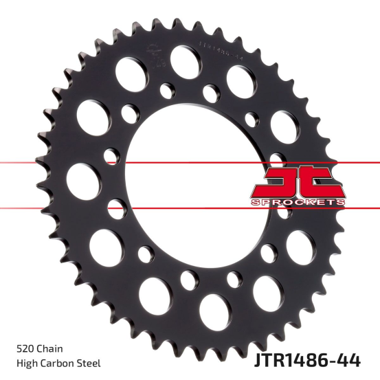 Couronne acier JT - 44 dents - Pas 520 - Réf JTR1486.44
