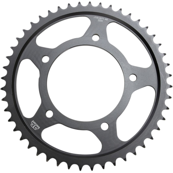 Couronne acier zinc noir JT - 48 dents - Pas 530 - Réf JTR1871.48ZBK