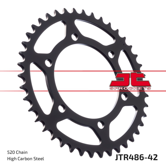 Couronne acier zinc noir JT - Pas 520 - Nombre de dents au choix