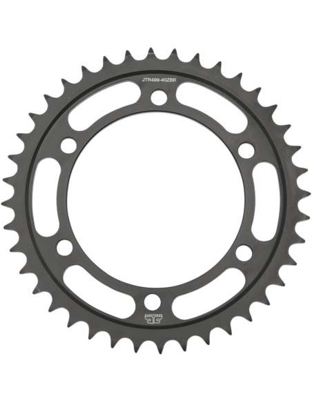 Couronne acier zinc noir JT - 40 dents - Pas 530 - Réf JTR499.40ZBK