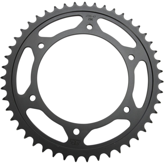 Couronne acier zinc noir JT - 47 dents - Pas 520 - Réf JTR5.47ZBK