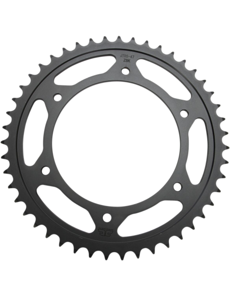 Couronne acier zinc noir JT - 47 dents - Pas 520 - Réf JTR5.47ZBK