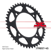 Couronne acier zinc noir JT - Pas 520 - Nombre de dents au choix