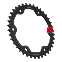 Couronne acier zinc noir JT - 38 dents - Pas 525 - Réf JTR893.38ZBK