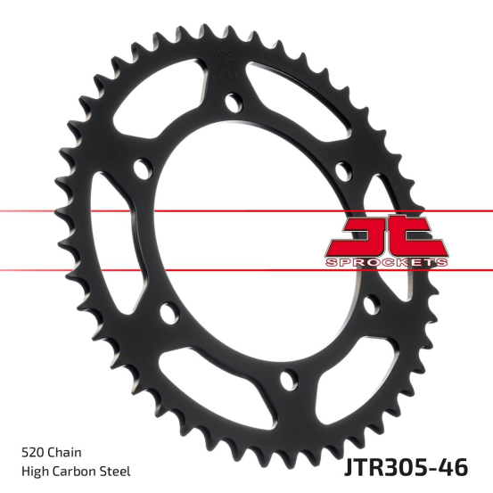 Couronne acier JT - 46 dents - Pas 520 - Réf JTR305.46