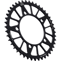 Couronne alu noire JT - Pas 525 - Nombre de dents au choix